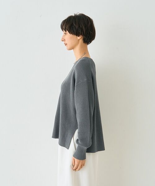 Rouge vif la cle / ルージュ・ヴィフ ラクレ ニット・セーター | 片畦ハートVネックコットンプルオーバーニット【予約】 | 詳細28