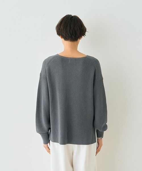 Rouge vif la cle / ルージュ・ヴィフ ラクレ ニット・セーター | 片畦ハートVネックコットンプルオーバーニット【予約】 | 詳細29