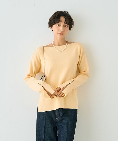 Rouge vif la cle / ルージュ・ヴィフ ラクレ ニット・セーター | スムーススリットニットプルオーバー【予約】 | 詳細1