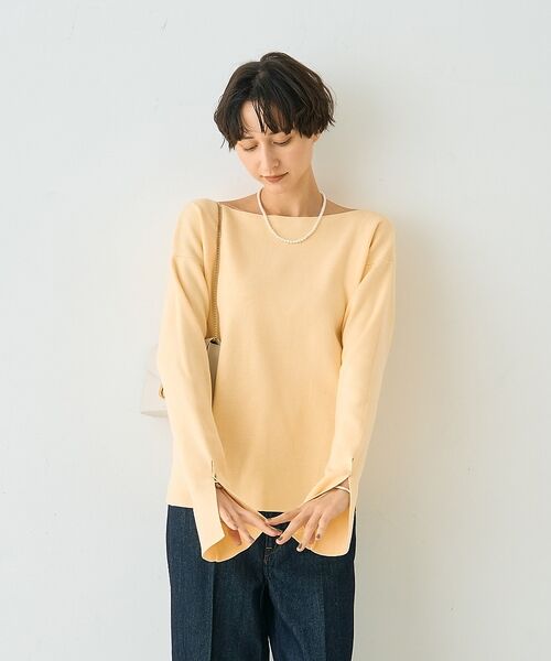 Rouge vif la cle / ルージュ・ヴィフ ラクレ ニット・セーター | スムーススリットニットプルオーバー【予約】 | 詳細4