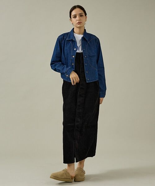 Rouge vif la cle / ルージュ・ヴィフ ラクレ テーラードジャケット | 【157 woadblue/イチゴーナナ ウォードブルー】サークルスナップジャケ | 詳細10