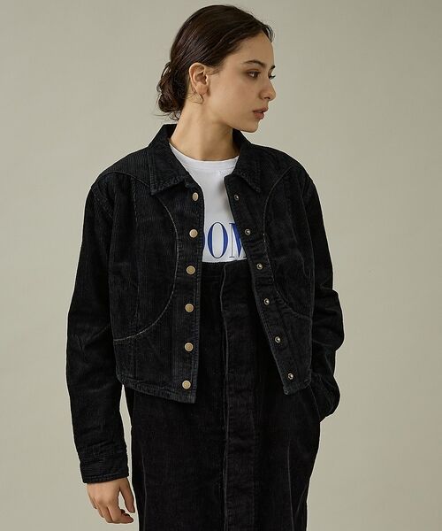 Rouge vif la cle / ルージュ・ヴィフ ラクレ テーラードジャケット | 【157 woadblue/イチゴーナナ ウォードブルー】サークルスナップジャケ | 詳細7