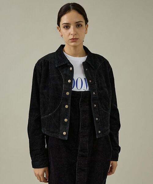 Rouge vif la cle / ルージュ・ヴィフ ラクレ テーラードジャケット | 【157 woadblue/イチゴーナナ ウォードブルー】サークルスナップジャケ | 詳細8