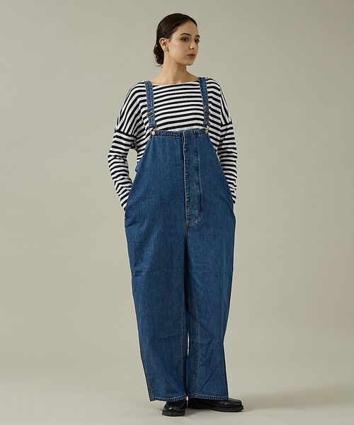 Rouge vif la cle / ルージュ・ヴィフ ラクレ デニムパンツ | 【157 woadblue/イチゴーナナ ウォードブルー】オーバーオール/WBN | 詳細1