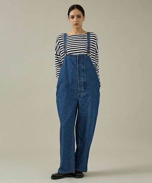 Rouge vif la cle / ルージュ・ヴィフ ラクレ デニムパンツ | 【157 woadblue/イチゴーナナ ウォードブルー】オーバーオール/WBN | 詳細2