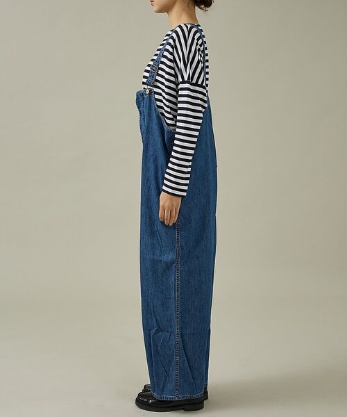 Rouge vif la cle / ルージュ・ヴィフ ラクレ デニムパンツ | 【157 woadblue/イチゴーナナ ウォードブルー】オーバーオール/WBN | 詳細3