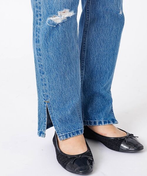 Rouge vif la cle / ルージュ・ヴィフ ラクレ デニムパンツ | 【157×WOADBLUE】Slit Straight / スリット ストレート | 詳細15