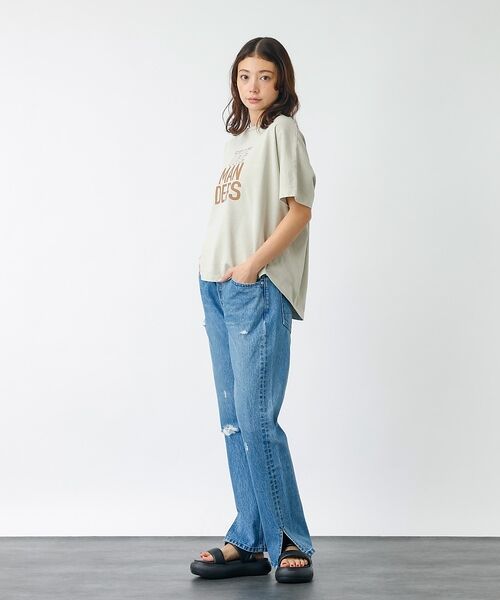 Rouge vif la cle / ルージュ・ヴィフ ラクレ デニムパンツ | 【157×WOADBLUE】Slit Straight / スリット ストレート | 詳細3