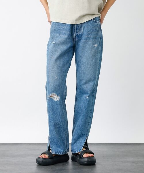 Rouge vif la cle / ルージュ・ヴィフ ラクレ デニムパンツ | 【157×WOADBLUE】Slit Straight / スリット ストレート | 詳細6