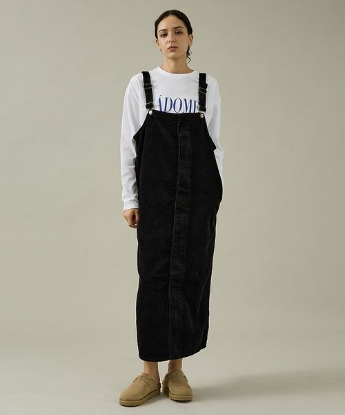 Rouge vif la cle / ルージュ・ヴィフ ラクレ ロング・マキシ丈スカート | 【157×WOADBLUE】オーバーオールスカート/デニム/コットン【WEB限定 | 詳細1