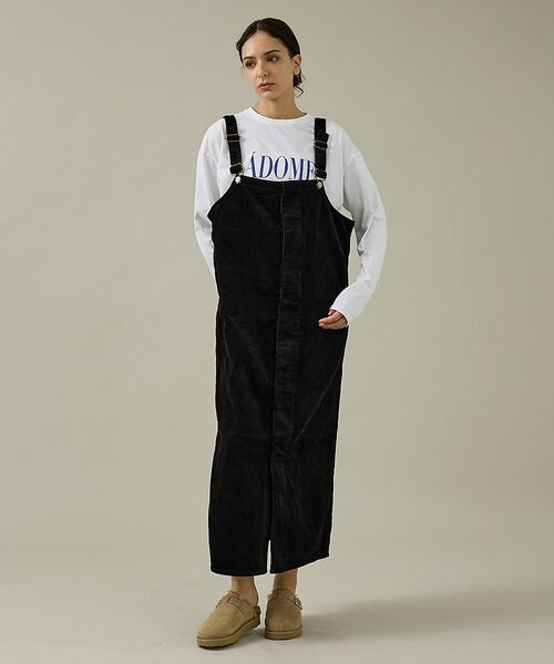 Rouge vif la cle / ルージュ・ヴィフ ラクレ ロング・マキシ丈スカート | 【157×WOADBLUE】オーバーオールスカート/デニム/コットン【WEB限定 | 詳細2