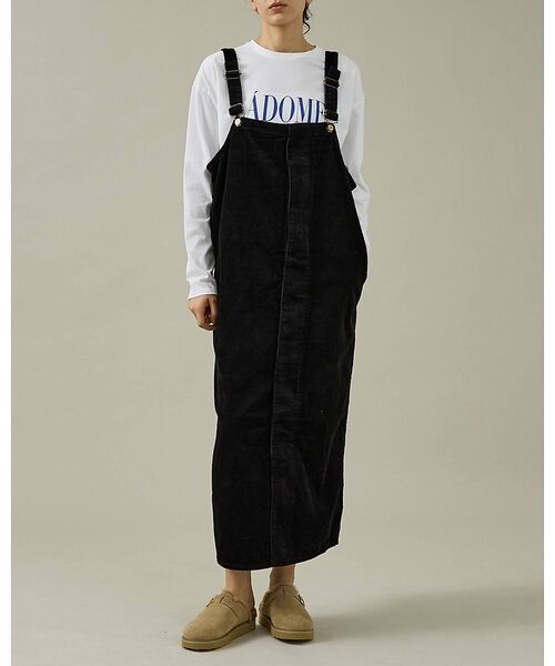 Rouge vif la cle / ルージュ・ヴィフ ラクレ ロング・マキシ丈スカート | 【157×WOADBLUE】オーバーオールスカート/デニム/コットン【WEB限定 | 詳細7