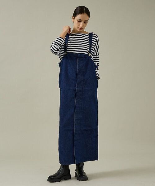 Rouge vif la cle / ルージュ・ヴィフ ラクレ ロング・マキシ丈スカート | 【157×WOADBLUE】オーバーオールスカート/デニム/コットン【WEB限定 | 詳細5