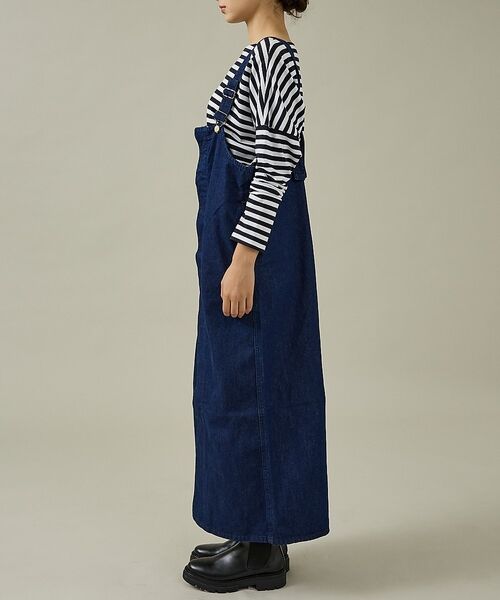 Rouge vif la cle / ルージュ・ヴィフ ラクレ ロング・マキシ丈スカート | 【157×WOADBLUE】オーバーオールスカート/デニム/コットン【WEB限定 | 詳細6