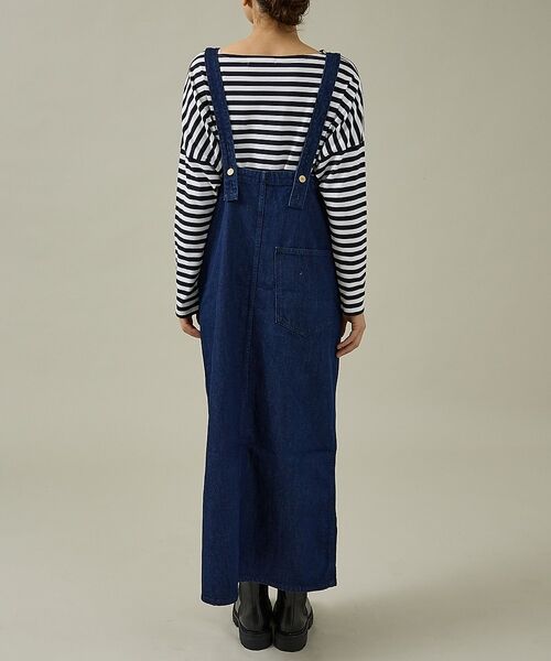 Rouge vif la cle / ルージュ・ヴィフ ラクレ ロング・マキシ丈スカート | 【157×WOADBLUE】オーバーオールスカート/デニム/コットン【WEB限定 | 詳細7