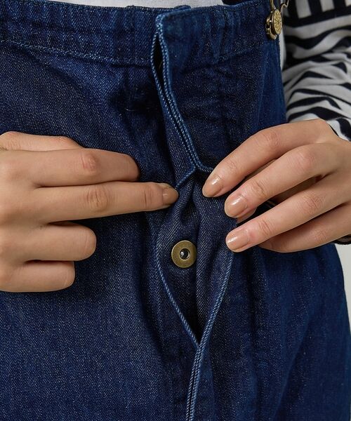 Rouge vif la cle / ルージュ・ヴィフ ラクレ ロング・マキシ丈スカート | 【157×WOADBLUE】オーバーオールスカート/デニム/コットン【WEB限定 | 詳細11