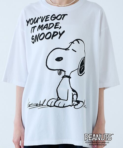 Rouge vif la cle / ルージュ・ヴィフ ラクレ Tシャツ | 【JOHNBULL/ジョンブル】PEANUTS プリントTシャツ / スヌーピー | 詳細9