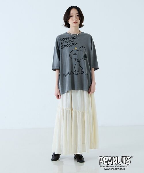 Rouge vif la cle / ルージュ・ヴィフ ラクレ Tシャツ | 【JOHNBULL/ジョンブル】PEANUTS プリントTシャツ / スヌーピー | 詳細26