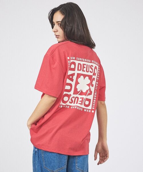 Rouge vif la cle / ルージュ・ヴィフ ラクレ Tシャツ | 【Deus Ex Machina/デウスエクスマキナ】Quad Tee / ロゴ | 詳細14