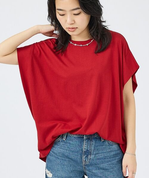 Rouge vif la cle / ルージュ・ヴィフ ラクレ Tシャツ | 【JOHNBULL/ジョンブル】フレンチスリーブT/JL262C05/シンプル【（レッド）