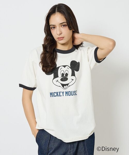 Rouge vif la cle / ルージュ・ヴィフ ラクレ Tシャツ | 【JOHNBULL/ジョンブル】MICKEY MOUSE RINGER T/ミッ | 詳細4