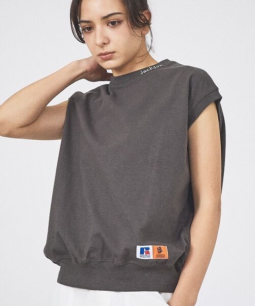 Rouge vif la cle / ルージュ・ヴィフ ラクレ Tシャツ | 【RUSSELL×JACKSON MATISSE】Heavy Slub Jers（チャコールグレー）