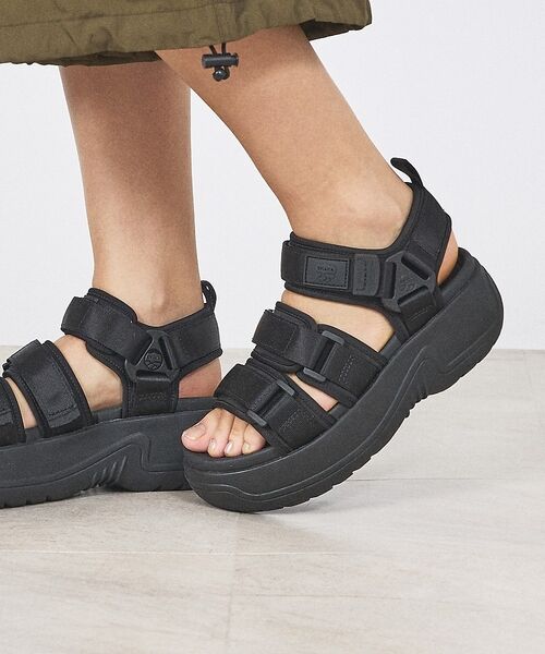 Rouge vif la cle / ルージュ・ヴィフ ラクレ サンダル | 【SHAKA / シャカ】NEO BUNGY EVOL CHUNKY / 厚底サ（ブラック）