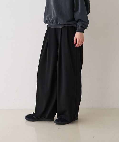 Rouge vif la cle / ルージュ・ヴィフ ラクレ パンツ | 4WAYタックストレッチワイドパンツ | 詳細1