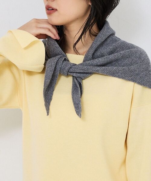 Rouge vif la cle / ルージュ・ヴィフ ラクレ マフラー・ショール・スヌード・ストール | 【WILLIAM BRUNTON/ウィリアム ブラントン】ヘッドスカーフ（グレー）