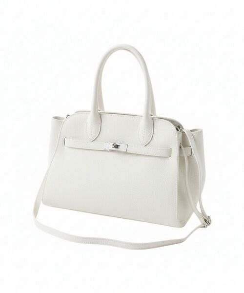 Rouge vif la cle / ルージュ・ヴィフ ラクレ ショルダーバッグ | 【AULENTTI/オウレンティ】カウレザーベルト付2WAYショルダーバッグ（オフホワイト）