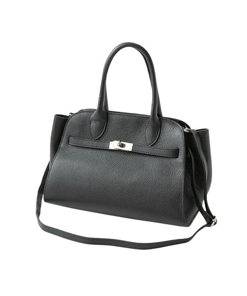 Rouge vif la cle / ルージュ・ヴィフ ラクレ ショルダーバッグ | 【AULENTTI/オウレンティ】カウレザーベルト付2WAYショルダーバッグ（ブラック）