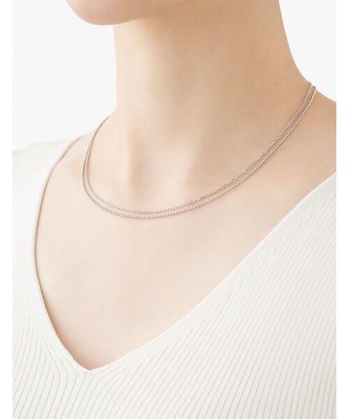 Rouge vif la cle / ルージュ・ヴィフ ラクレ ネックレス・ペンダント・チョーカー | 【MARIHA/マリハ】Silent Rainネックレス2連（シルバー）