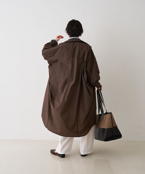 Rouge vif la cle / ルージュ・ヴィフ ラクレ ステンカラーコート | NEWクリスピー撥水ライトロングコート【予約】 | 詳細12