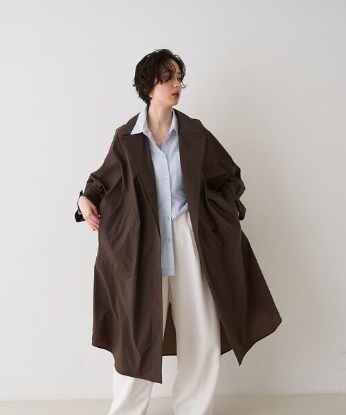 Rouge vif la cle / ルージュ・ヴィフ ラクレ ステンカラーコート | NEWクリスピー撥水ライトロングコート【予約】 | 詳細2