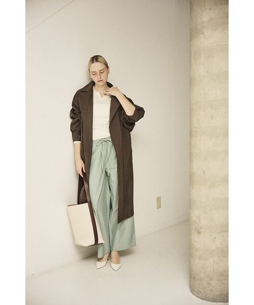 Rouge vif la cle / ルージュ・ヴィフ ラクレ ステンカラーコート | NEWクリスピー撥水ライトロングコート | 詳細20