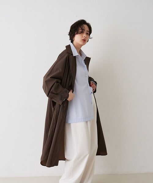 Rouge vif la cle / ルージュ・ヴィフ ラクレ ステンカラーコート | NEWクリスピー撥水ライトロングコート【予約】 | 詳細3