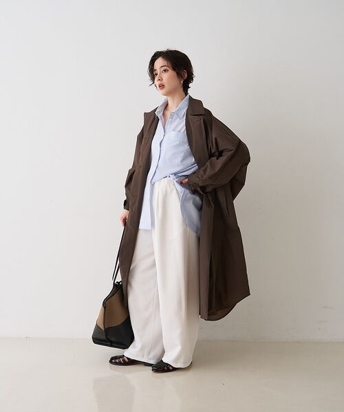 Rouge vif la cle / ルージュ・ヴィフ ラクレ ステンカラーコート | NEWクリスピー撥水ライトロングコート【予約】 | 詳細7