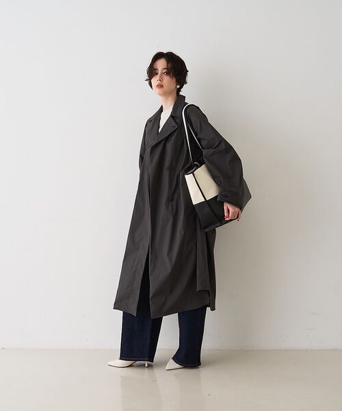 Rouge vif la cle / ルージュ・ヴィフ ラクレ ステンカラーコート | NEWクリスピー撥水ライトロングコート【予約】 | 詳細24