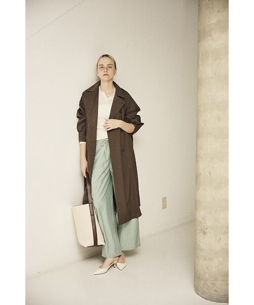 Rouge vif la cle / ルージュ・ヴィフ ラクレ ステンカラーコート | NEWクリスピー撥水ライトロングコート【予約】 | 詳細21