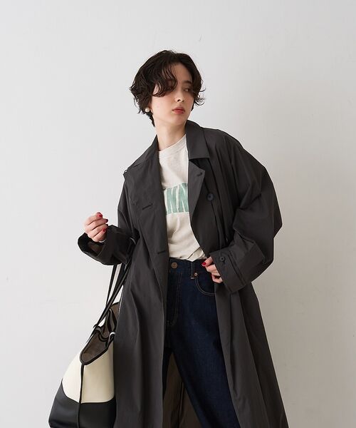 Rouge vif la cle / ルージュ・ヴィフ ラクレ ステンカラーコート | NEWクリスピー撥水ライトロングコート【予約】 | 詳細17