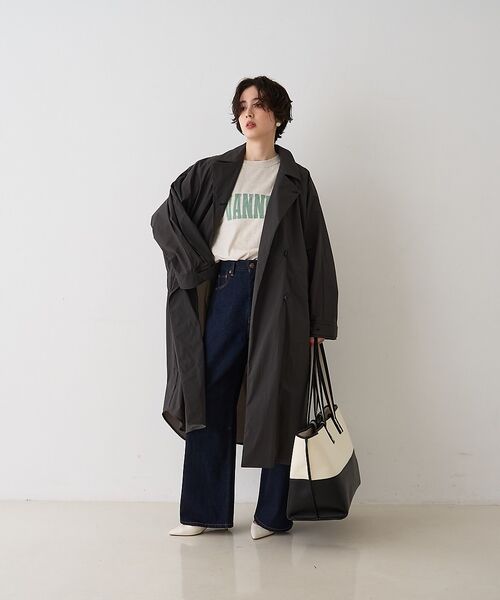 Rouge vif la cle / ルージュ・ヴィフ ラクレ ステンカラーコート | NEWクリスピー撥水ライトロングコート【予約】 | 詳細21