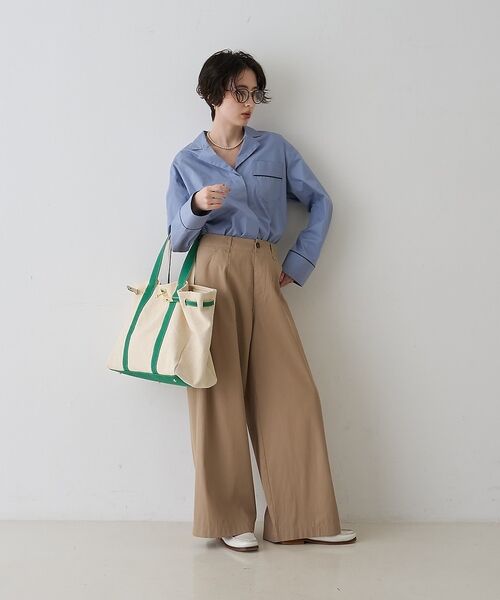 Rouge vif la cle / ルージュ・ヴィフ ラクレ シャツ・ブラウス | 【セットアップ対応】オープンカラーシャツ【予約】 | 詳細10