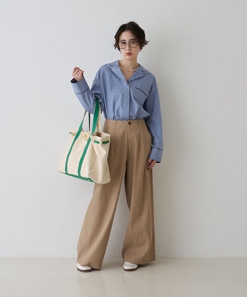 Rouge vif la cle / ルージュ・ヴィフ ラクレ シャツ・ブラウス | 【セットアップ対応】オープンカラーシャツ【予約】 | 詳細12