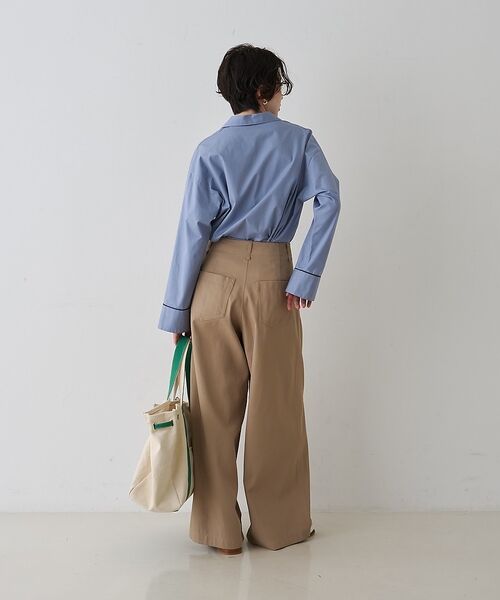 Rouge vif la cle / ルージュ・ヴィフ ラクレ シャツ・ブラウス | 【セットアップ対応】オープンカラーシャツ【予約】 | 詳細14