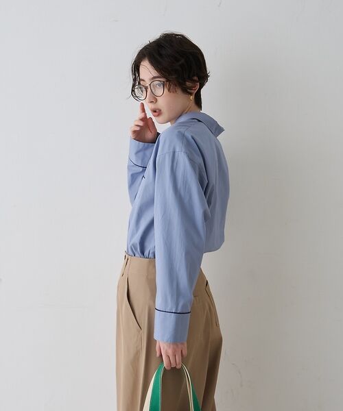 Rouge vif la cle / ルージュ・ヴィフ ラクレ シャツ・ブラウス | 【セットアップ対応】オープンカラーシャツ【予約】 | 詳細4