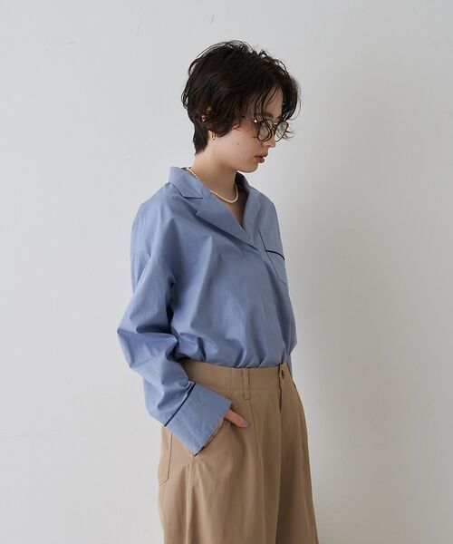 Rouge vif la cle / ルージュ・ヴィフ ラクレ シャツ・ブラウス | 【セットアップ対応】オープンカラーシャツ【予約】 | 詳細6