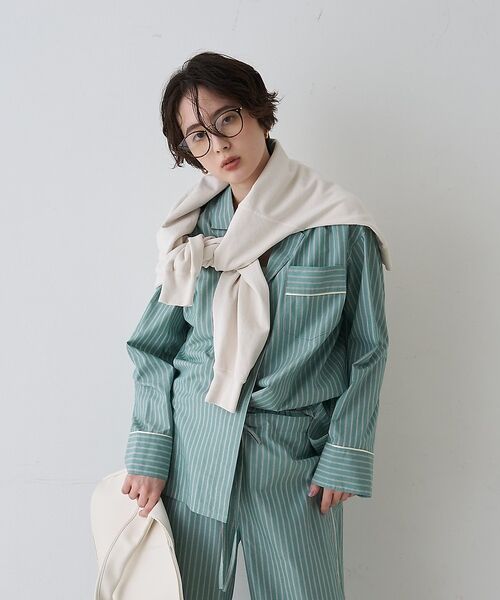 Rouge vif la cle / ルージュ・ヴィフ ラクレ シャツ・ブラウス | 【セットアップ対応】オープンカラーシャツ【予約】 | 詳細29