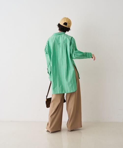 Rouge vif la cle / ルージュ・ヴィフ ラクレ シャツ・ブラウス | 胸ポケットコットンルーズフィットストライプシャツ【予約】 | 詳細12