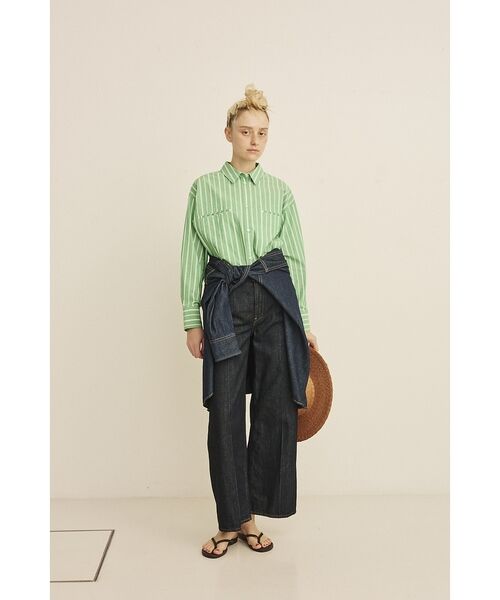 Rouge vif la cle / ルージュ・ヴィフ ラクレ シャツ・ブラウス | 胸ポケットコットンルーズフィットストライプシャツ【予約】 | 詳細20