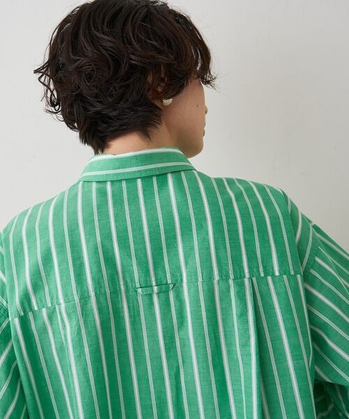 Rouge vif la cle / ルージュ・ヴィフ ラクレ シャツ・ブラウス | 胸ポケットコットンルーズフィットストライプシャツ【予約】 | 詳細28